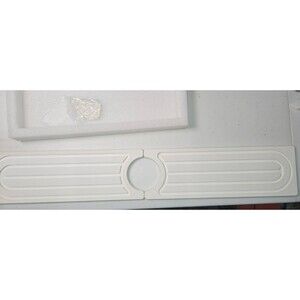 Dayacoco Fast-Drying Diatomite Faucet Mat Splash Guard (White, 23.6" x 3.9")